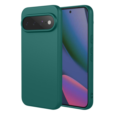 Google Pixel 11 Pro XL Hoesje - MobyDefend Matte Siliconen Backcover - Groen