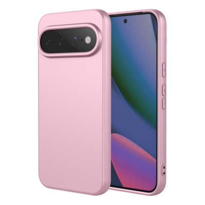 Google Pixel 11 Pro XL Hoesje - MobyDefend Matte Siliconen Backcover - Licht Roze