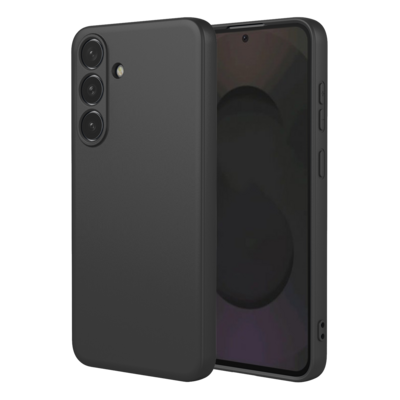 Samsung Galaxy S25 FE / S26 FE Hoesje - MobyDefend Matte Siliconen Backcover - Zwart