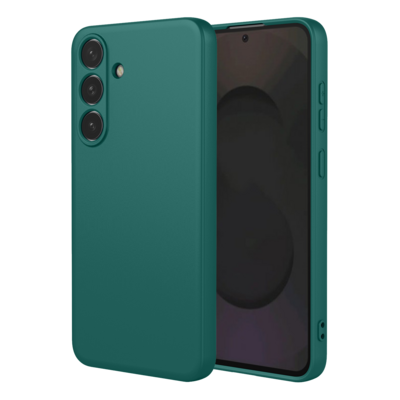 Samsung Galaxy S25 FE / S26 FE Hoesje - MobyDefend Matte Siliconen Backcover - Groen