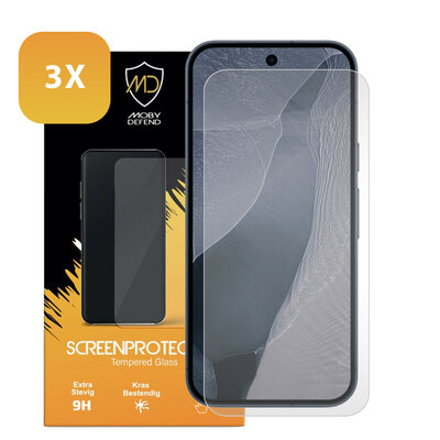 3-Pack Google Pixel 11 Pro Screenprotectors - MobyDefend Case-Friendly Screensavers - Gehard Glas