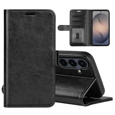 Samsung Galaxy S26 FE Hoesje - MobyDefend Wallet Book Case (Sluiting Achterkant) - Zwart