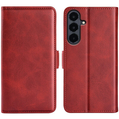 Samsung Galaxy S26 FE Hoesje - MobyDefend Luxe Wallet Book Case (Sluiting Zijkant) - Rood