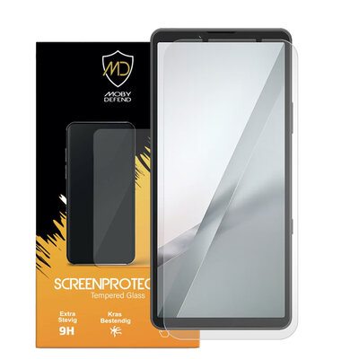 Sony Xperia 10 VIII Screenprotector - MobyDefend Case-Friendly Screensaver - Gehard Glas