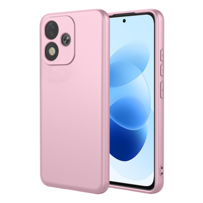 Xiaomi Redmi Note 17 4G/5G Hoesje - MobyDefend Matte Siliconen Backcover - Licht Roze