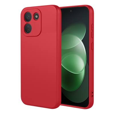 Xiaomi Redmi Note 17 Pro Max 5G Hoesje - MobyDefend Matte Siliconen Backcover - Framboosrood