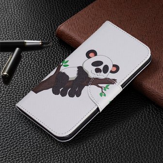 iPhone 11 Pro hoesje, 3-in-1 bookcase met print, panda in boom