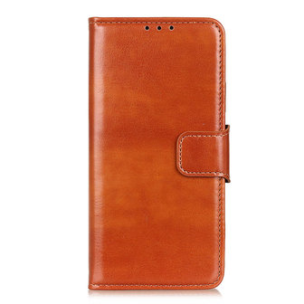 Samsung Galaxy A31 hoesje, Wallet bookcase, Bruin