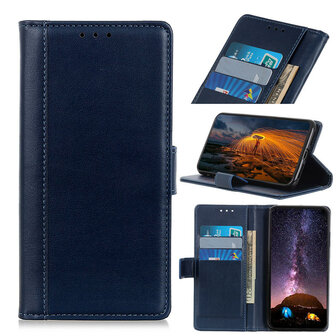 Samsung Galaxy A31 hoesje, Luxe wallet bookcase, Blauw