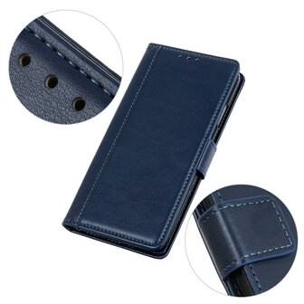 Samsung Galaxy A31 hoesje, Luxe wallet bookcase, Blauw
