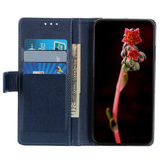 Samsung Galaxy A31 hoesje, Luxe wallet bookcase, Blauw