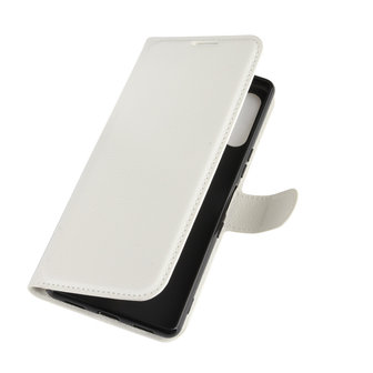 Sony Xperia L4 hoesje, Wallet bookcase, Wit