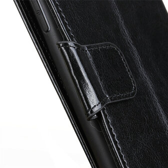 Nokia 2.4 hoesje, Wallet bookcase, Zwart
