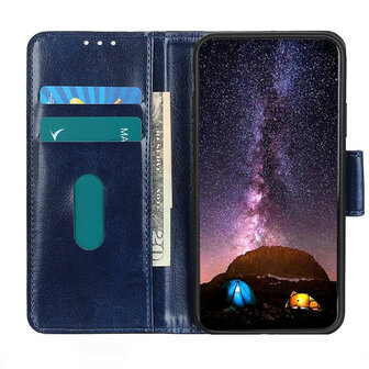 Nokia 2.4 hoesje, Wallet bookcase, Blauw