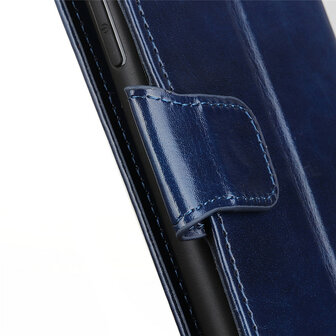 Nokia 2.4 hoesje, Wallet bookcase, Blauw