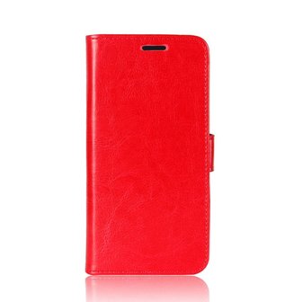 Samsung Galaxy A02s hoesje, Wallet bookcase, Rood