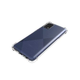Samsung Galaxy A03s Hoesje, MobyDefend Transparante Shockproof TPU Gelcase, Verstevigde Hoeken, Volledig Doorzichtig