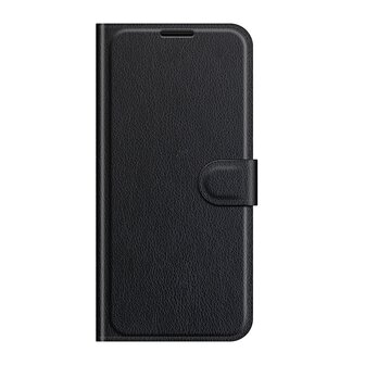 Samsung Galaxy A03s Hoesje, MobyDefend Kunstleren Wallet Book Case, Zwart