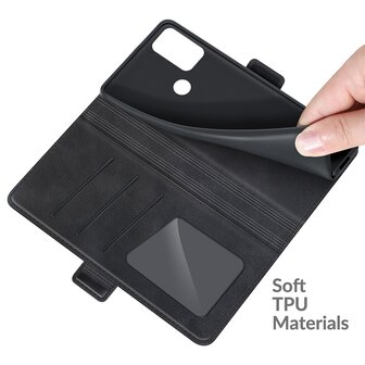 Motorola Moto G50 Hoesje, MobyDefend Luxe Wallet Book Case (Sluiting Zijkant), Zwart