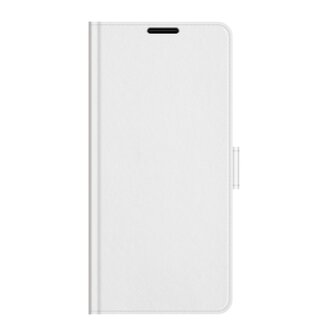 Motorola Moto G50 Hoesje, MobyDefend Wallet Book Case (Sluiting Achterkant), Wit