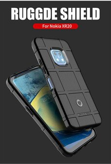 Nokia XR20 Hoesje, Rugged Shield TPU Gelcase, Grijs