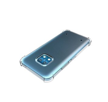 Nokia XR20 Hoesje, MobyDefend Transparante Shockproof TPU Gelcase, Verstevigde Hoeken, Volledig Doorzichtig