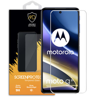 Motorola Moto G51 Screenprotector, MobyDefend Case-Friendly Gehard Glas Screensaver