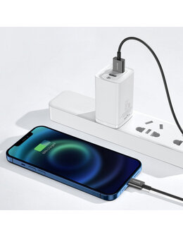 Baseus USB-A naar Lightning kabel, 1 Meter, Zwart