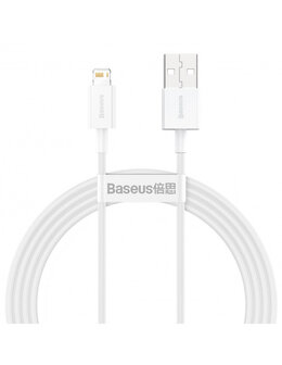Baseus USB-A naar Lightning kabel, 1,5 Meter, Wit