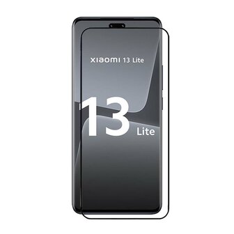 2-Pack Xiaomi 13 Lite Screenprotectors - MobyDefend Screensavers Met Zwarte Randen - Gehard Glas