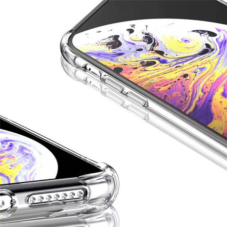 iPhone 11 telefoonhoesje, Shock proof gel case met verstevigde hoeken, volledig doorzichtig