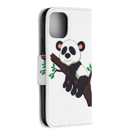 iPhone 11 Pro hoesje, 3-in-1 bookcase met print, panda in boom