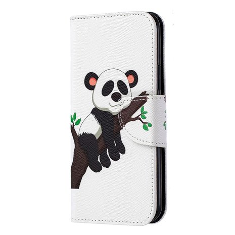 iPhone 11 Pro hoesje, 3-in-1 bookcase met print, panda in boom