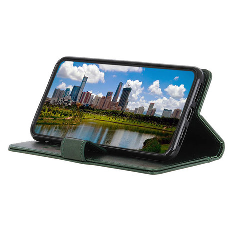 OnePlus 7T Pro hoesje, Luxe 3-in-1 bookcase, groen