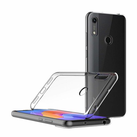 Huawei Y6 (2019) hoesje, Transparante gel case, Volledig doorzichtig