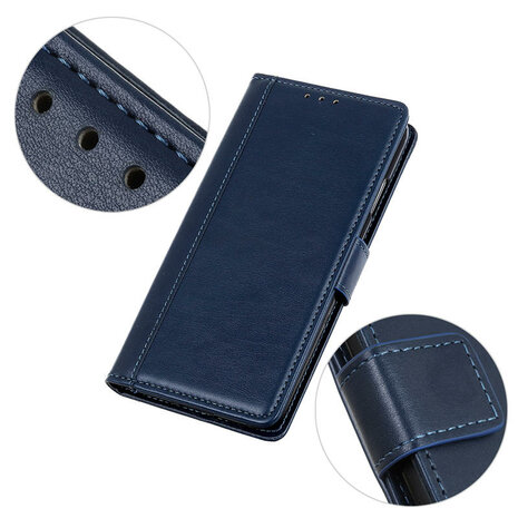 Samsung Galaxy A31 hoesje, Luxe wallet bookcase, Blauw