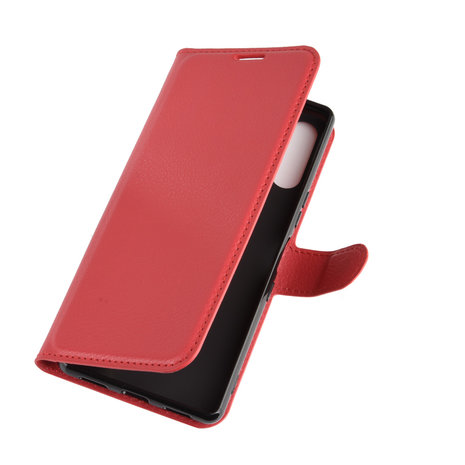 Sony Xperia L4 hoesje, Wallet bookcase, Rood
