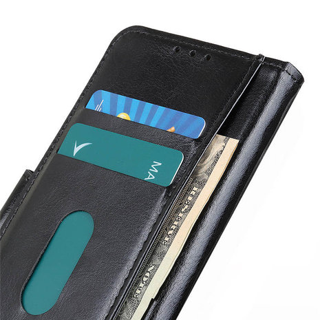 Nokia 8.3 hoesje, Wallet bookcase, Zwart