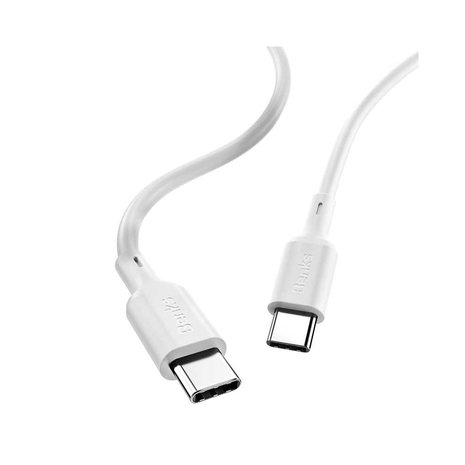Benks USB-C naar USB-C kabel, 1,2 Meter, Wit