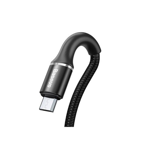 Baseus Micro-USB naar USB-A kabel, 2 Meter, Zwart