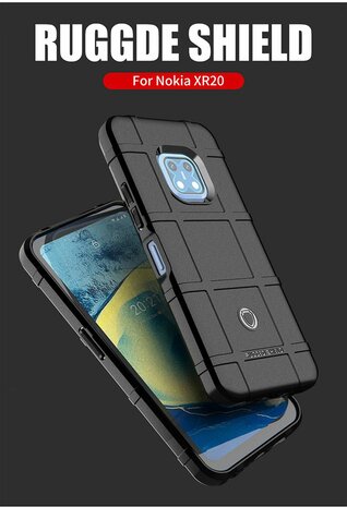Nokia XR20 Hoesje, Rugged Shield TPU Gelcase, Blauw