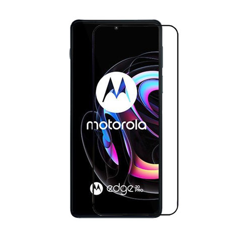 2-Pack Motorola Edge 20 Pro Screenprotectors, MobyDefend Gehard Glas Screensavers, Zwarte Randen