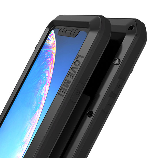 Apple iPhone 11 Pro Hoes - Love Mei Metalen Case - Extreme Protection - Zwart