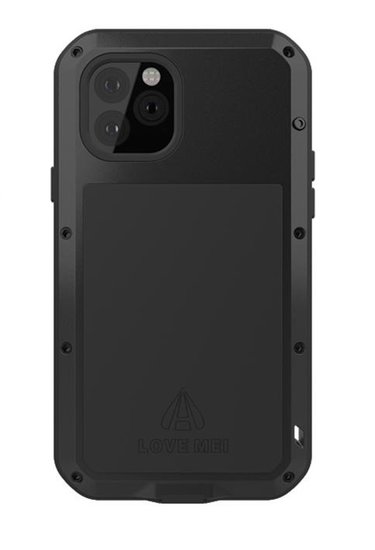 Apple iPhone 11 Pro Max Hoes - Love Mei Metalen Case - Extreme Protection - Zwart
