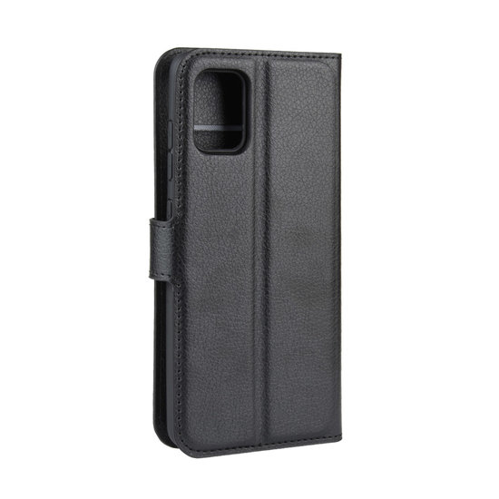Samsung Galaxy A51 Hoesje - MobyDefend Kunstleren Wallet Book Case (Sluiting Voorkant) - Zwart