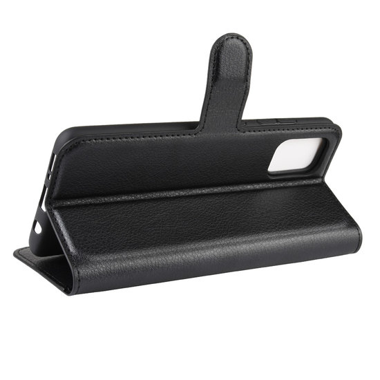 Samsung Galaxy A51 Hoesje - MobyDefend Kunstleren Wallet Book Case (Sluiting Voorkant) - Zwart