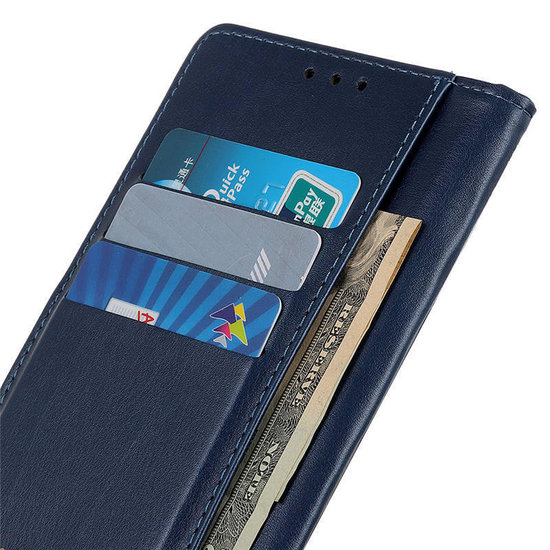 Nokia 2.3 hoesje, Luxe wallet bookcase, Donkerblauw