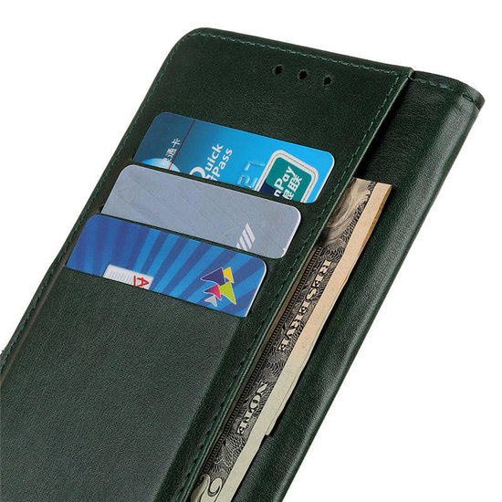 Nokia 2.3 hoesje, Luxe wallet bookcase, Donkergroen
