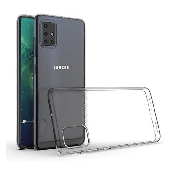 Samsung Galaxy A31 hoesje, Transparante gel case, Volledig doorzichtig
