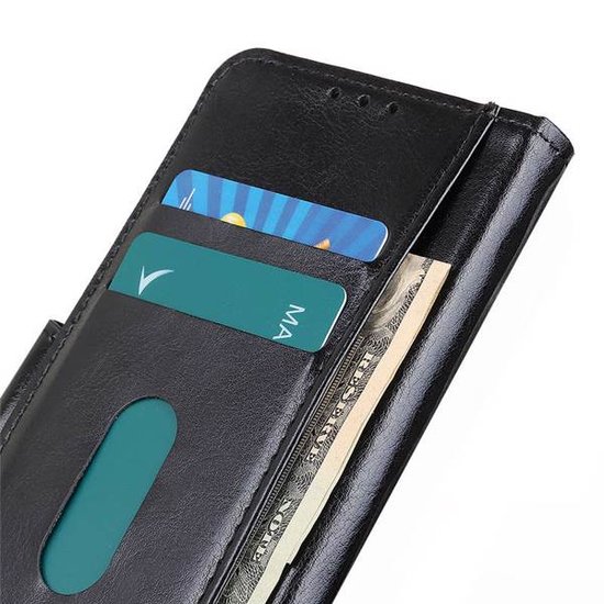 Samsung Galaxy Note 20 hoesje, Wallet bookcase, Zwart